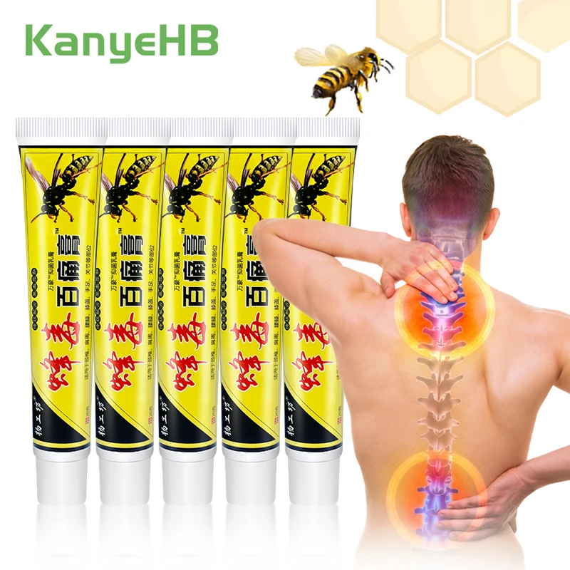 1/3/5pcs Back Pain Medical Ointment Relief Joint Muscle Cervical Spine Neuropathic Pain Bee Venom Joint Relief Cream Health Care
1/3/5pcs Back Pain Medical Ointment Relief Joint Muscle Cervical Spine Neuropathic Pain Bee Venom Joint Relief Cream Health Care