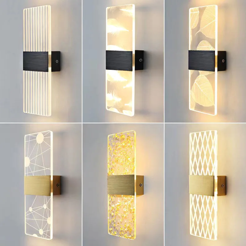 Acrylic Wall Lamp LED Indoor Sconce Light Bedroom Living Room Aisle Bedside Lamps Modern Nordic Decor luminária 6W AC85-265V
Acrylic Wall Lamp LED Indoor Sconce Light Bedroom Living Room Aisle Bedside Lamps Modern Nordic Decor luminária 6W AC85-265V