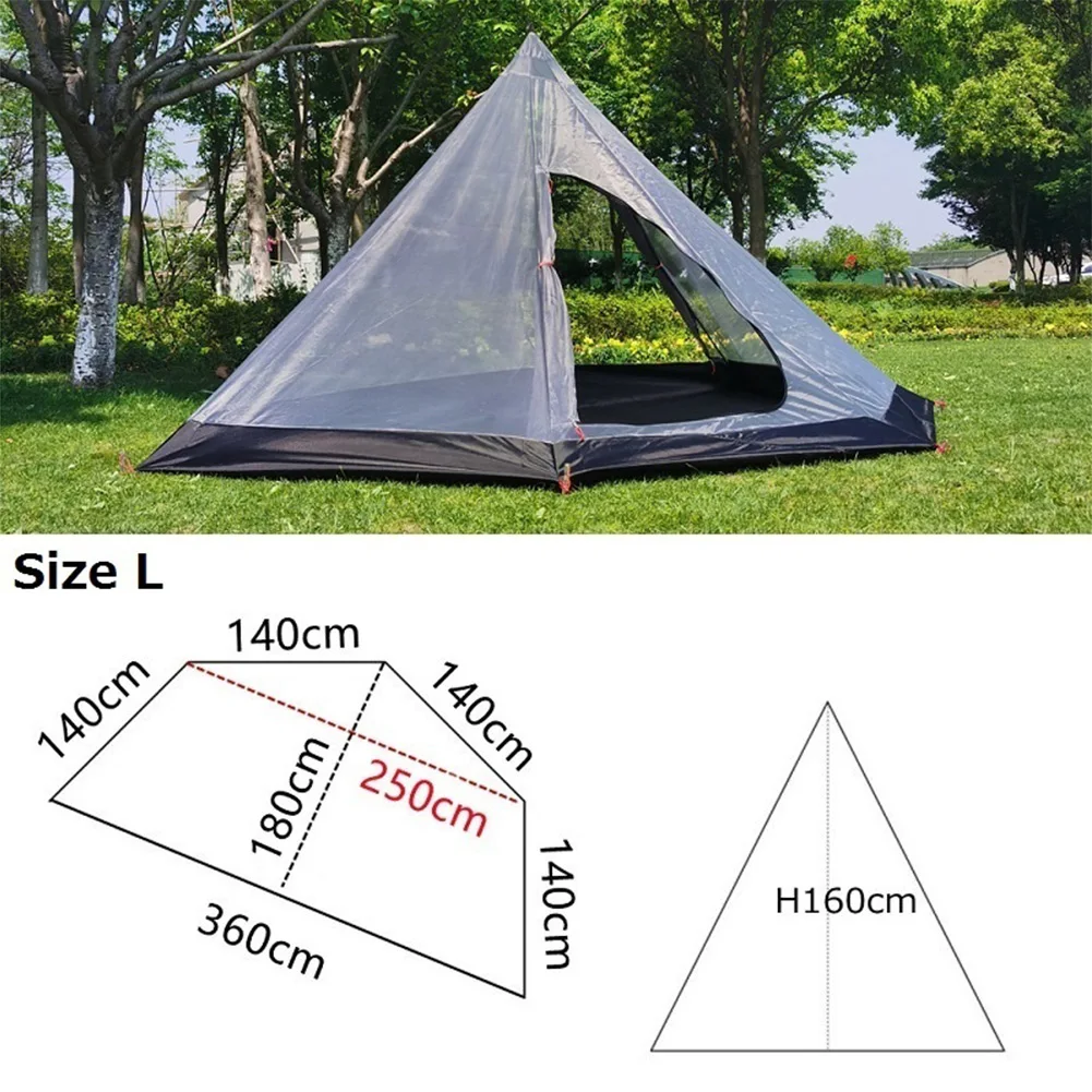 4 Season Camping Inner Tent Outdoor Summer Mesh Tent Shelter Hiking Inside Tents Without Rod PU4000 Size M/L
4 Season Camping Inner Tent Outdoor Summer Mesh Tent Shelter Hiking Inside Tents Without Rod PU4000 Size M/L