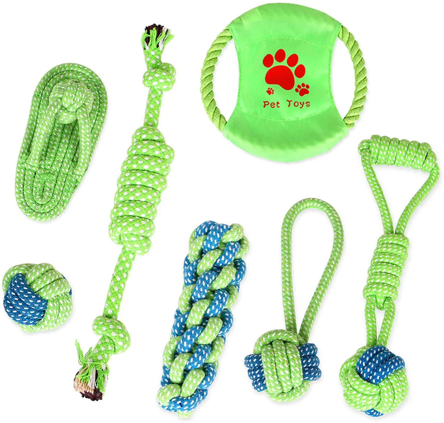 PETruler Puppy Dog Pet Rope Toys for Small Medium Large Dogs. Dog Rope Toys, Dog Chew Toys, Fibren Rope Toys, (13-Pack)
PETruler Puppy Dog Pet Rope Toys for Small Medium Large Dogs. Dog Rope Toys, Dog Chew Toys, Fibren Rope Toys, (13-Pack)