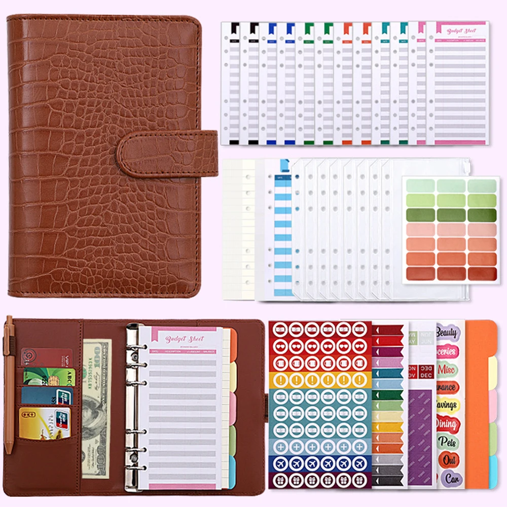 A6 Faux Crocodile Binder Budget Envelope Planner Organizer System With Cash Envelope Clear Zipper Pockets Expense Budget Sheets
A6 Faux Crocodile Binder Budget Envelope Planner Organizer System With Cash Envelope Clear Zipper Pockets Expense Budget Sheets