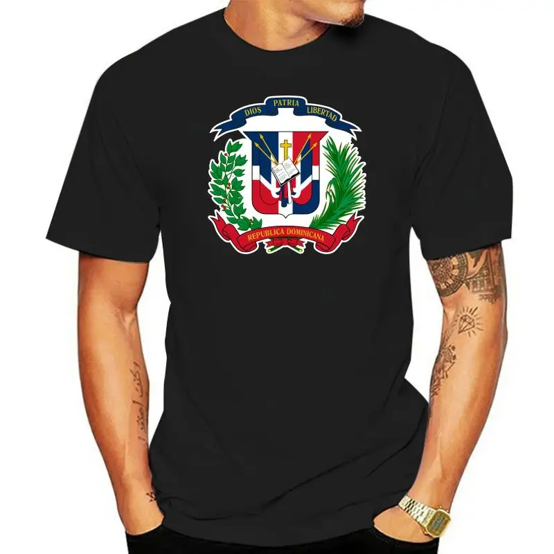 Dominican Coat Of Arms T-Shirt Tee Shirt Free Sticker Dominican Republic Flag Do Sportswear Tee Shirt
Dominican Coat Of Arms T-Shirt Tee Shirt Free Sticker Dominican Republic Flag Do Sportswear Tee Shirt