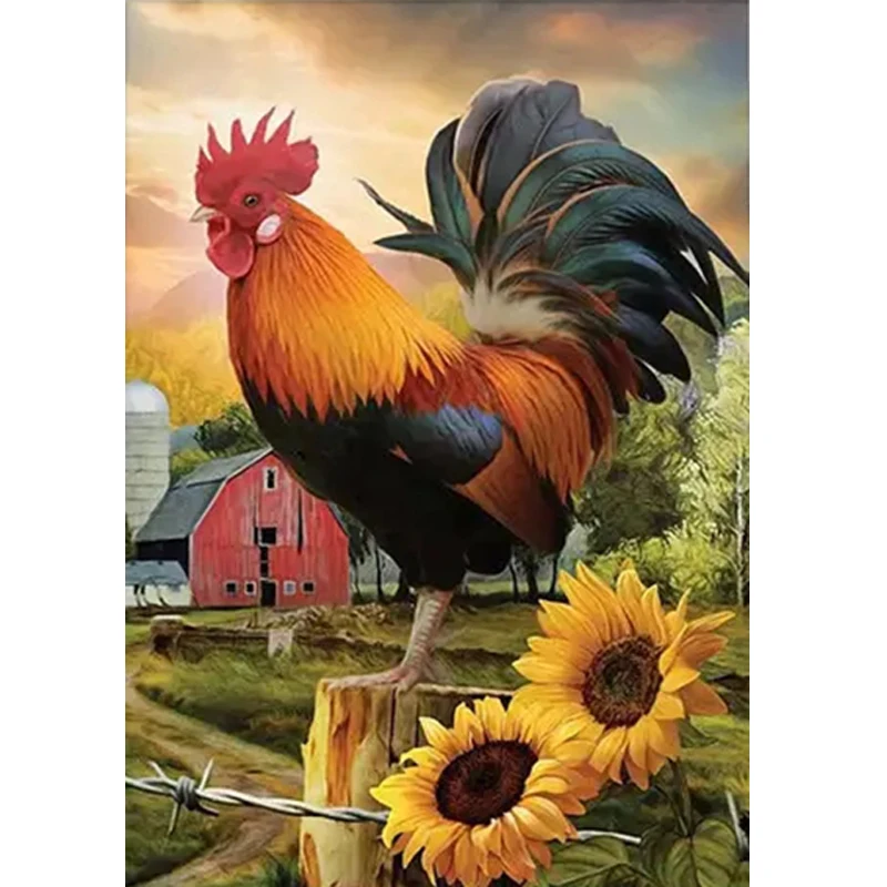 DIY Diamond Painting Set Big Rooster 5D Diamond Embroidery Cross Embroidery Mosaic Art Home Decoration 
DIY Diamond Painting Set Big Rooster 5D Diamond Embroidery Cross Embroidery Mosaic Art Home Decoration