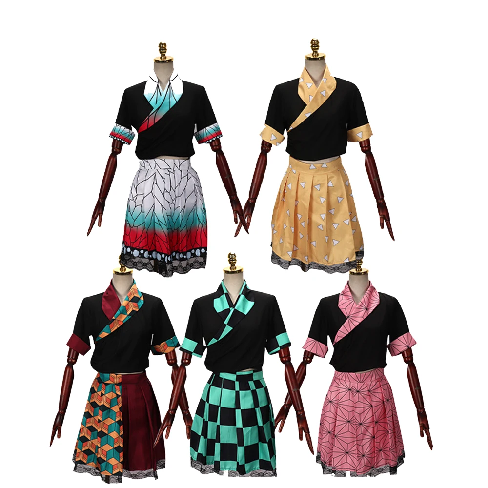 Demon Slayer Kamado Nezuko Halloween Anime Cosplay Female Adult Crop Dress Stage Costume
Demon Slayer Kamado Nezuko Halloween Anime Cosplay Female Adult Crop Dress Stage Costume
