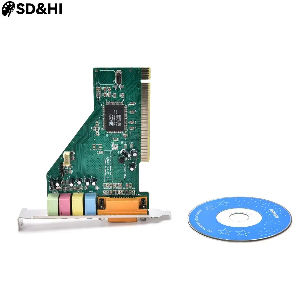 4-канальная 5,1 объемная 3D ПК PCI XP/7/8/10 звуковая аудиокарта с игровым миди-портом, звуковая карта для ПК, Windows
4-канальная 5,1 объемная 3D ПК PCI XP/7/8/10 звуковая аудиокарта с игровым миди-портом, звуковая карта для ПК, Windows
