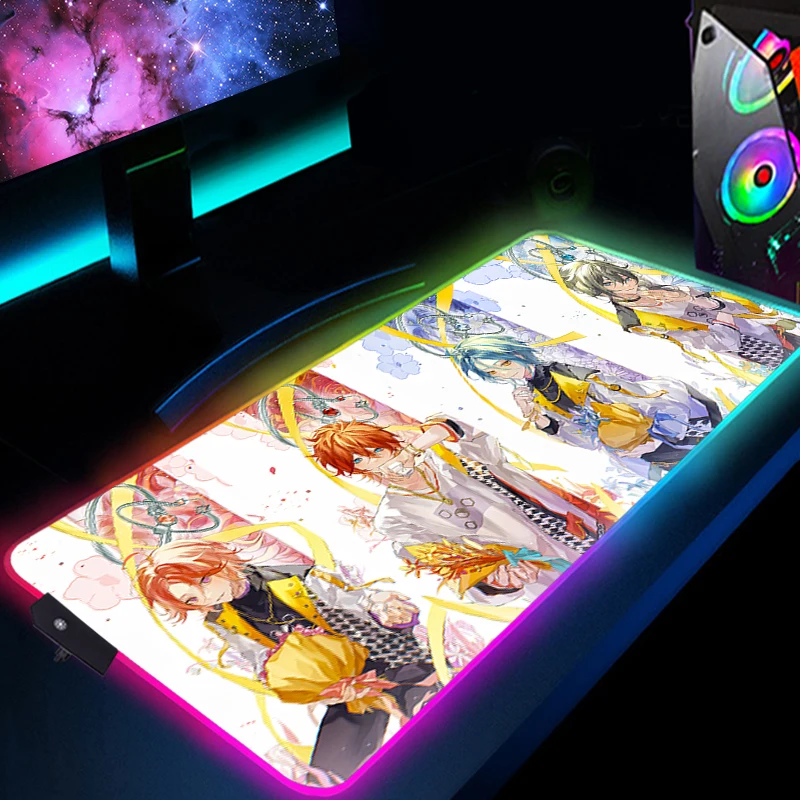 Ensemble Stars Desk Mat LED Mouse Pad RGB Mousepad Backlight Protector Large Accessories Gamer Xxl Gaming Keyboard Pads Pc Mause
Ensemble Stars Desk Mat LED Mouse Pad RGB Mousepad Backlight Protector Large Accessories Gamer Xxl Gaming Keyboard Pads Pc Mause