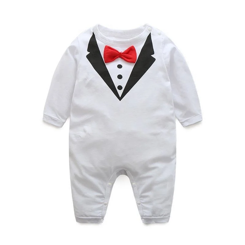 Baby Boy Gentleman Romper Long Sleeve With Red Bow Tie Suit Infant Toddler Boys Jumpsuit Wedding Birthday Party Kids Clothing
Baby Boy Gentleman Romper Long Sleeve With Red Bow Tie Suit Infant Toddler Boys Jumpsuit Wedding Birthday Party Kids Clothing