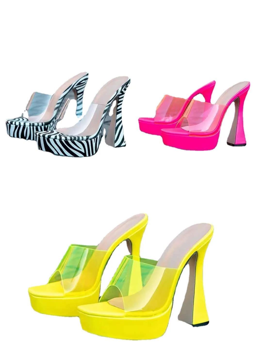 Sexy women's sandals leather shoes summer new thickened high-heeled platform wedding shoes white pink
Sexy women's sandals leather shoes summer new thickened high-heeled platform wedding shoes white pink