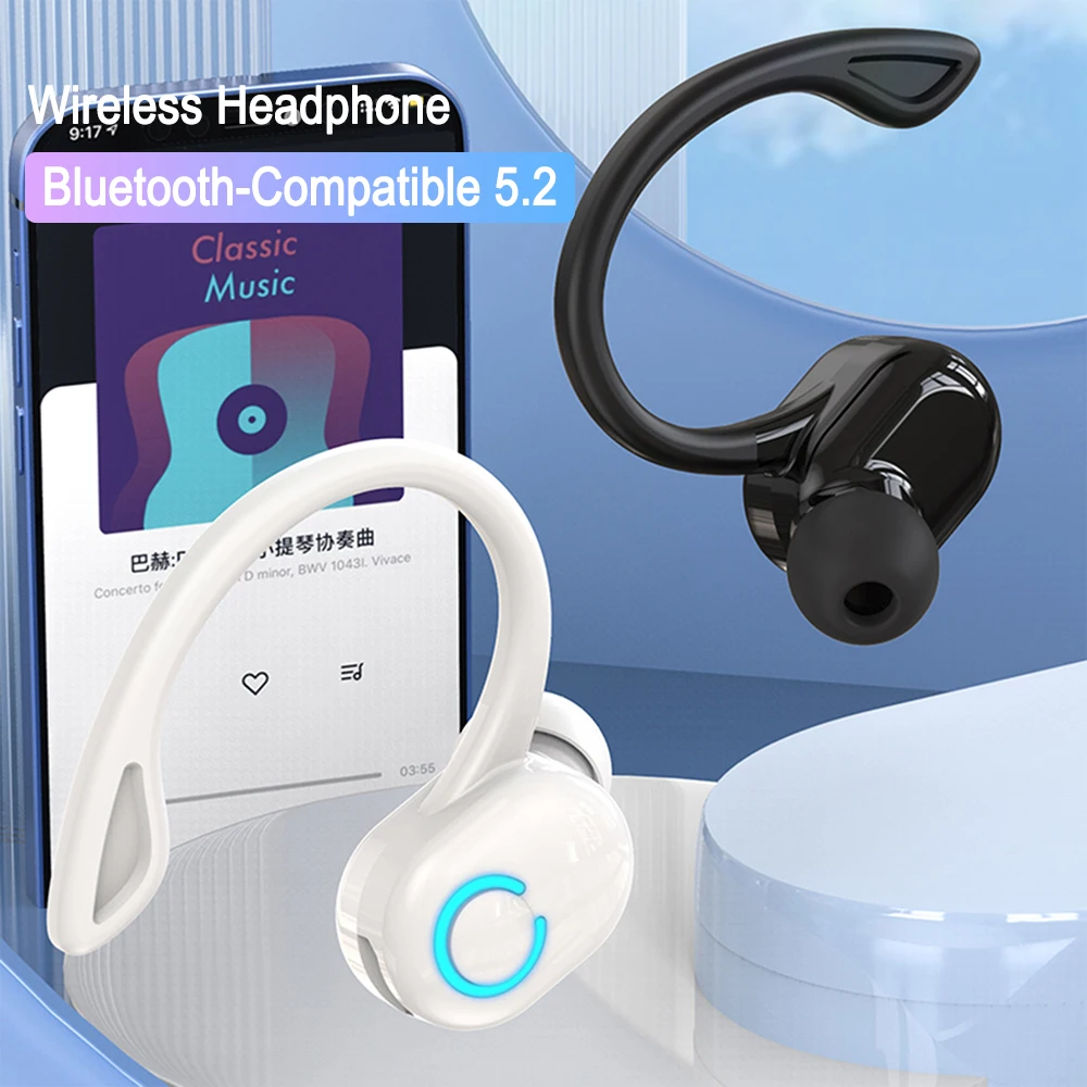 Sport Earphones with Mic Wireless Bluetooth-Compatible 5.2 Headset Stereo Ultra-long Standby Handsfree Earbuds for Smart Phone
Sport Earphones with Mic Wireless Bluetooth-Compatible 5.2 Headset Stereo Ultra-long Standby Handsfree Earbuds for Smart Phone