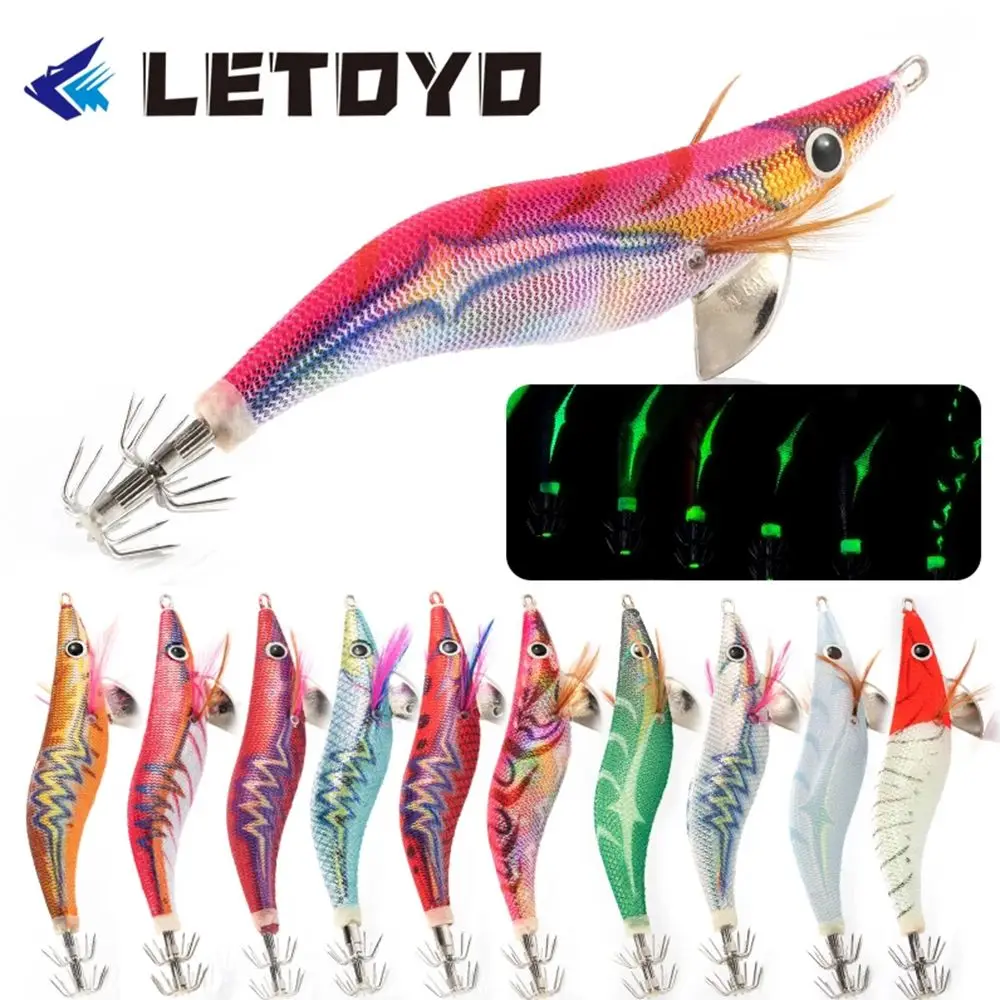 1PC 3.5# 18.5g 110mm Squid Hook Wood Shrimp Luminous Bait Artificial Fishing Lure With Jig Hooks For Octopus Squid Cuttlefish
1PC 3.5# 18.5g 110mm Squid Hook Wood Shrimp Luminous Bait Artificial Fishing Lure With Jig Hooks For Octopus Squid Cuttlefish