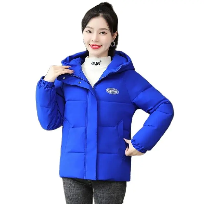 Winter Short Down Cotton Jacket Women 2023 New Cotton Coat Fashion Pure Colour Hooded Coat Parkers Thickened Overcoat Female
Winter Short Down Cotton Jacket Women 2023 New Cotton Coat Fashion Pure Colour Hooded Coat Parkers Thickened Overcoat Female