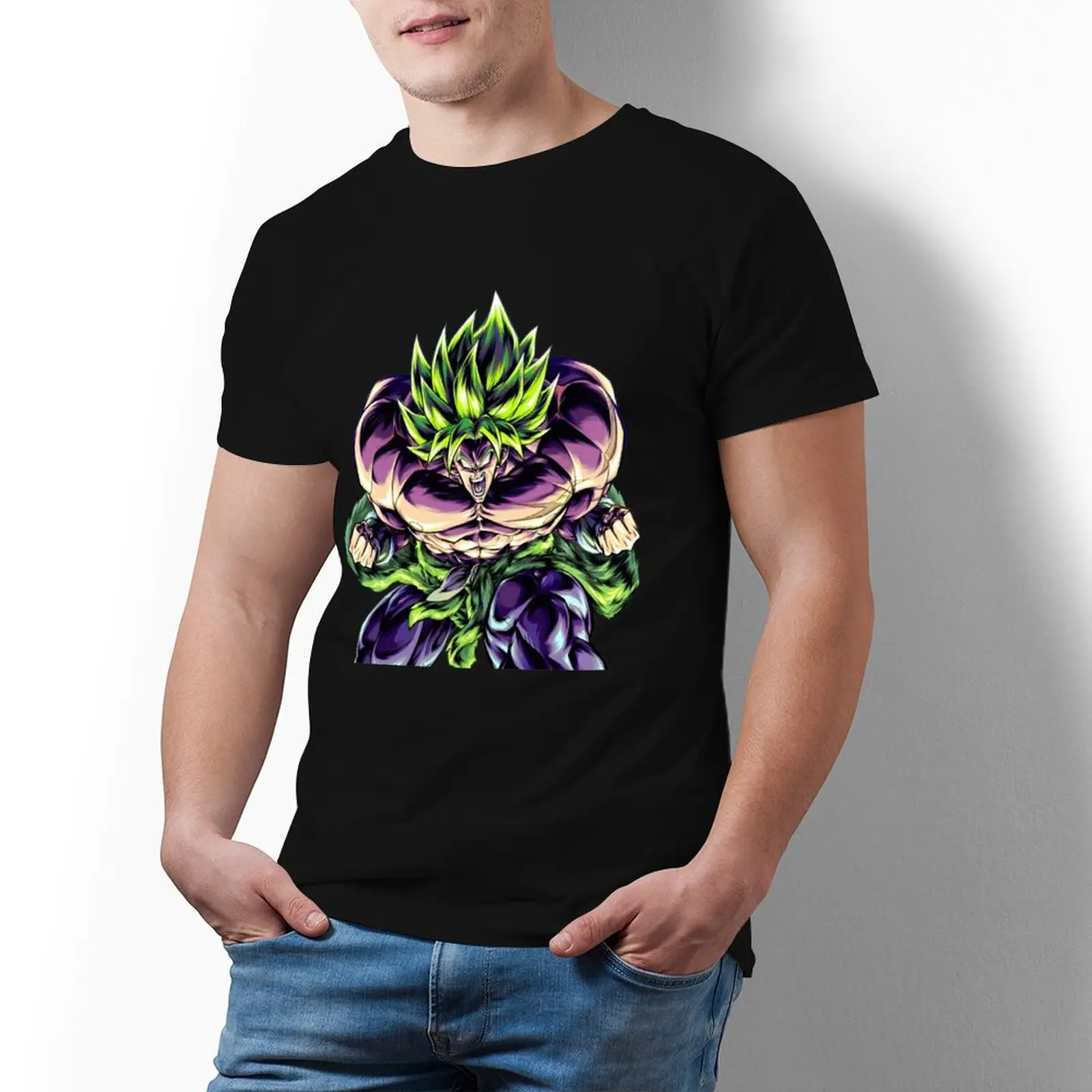 Футболка Bandai Dragon Ball Full Power Super Saiyan Broly, японская Мужская Повседневная футболка, футболка из хлопка с рисунком
Футболка Bandai Dragon Ball Full Power Super Saiyan Broly, японская Мужская Повседневная футболка, футболка из хлопка с рисунком