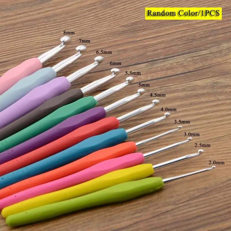 2-8mm Rubber Handle Crochet Hooks Needles Grip Ergonomic Handle Knit Weave Craft Yarn Sewing Tools Crochet Knitting Needles
2-8mm Rubber Handle Crochet Hooks Needles Grip Ergonomic Handle Knit Weave Craft Yarn Sewing Tools Crochet Knitting Needles