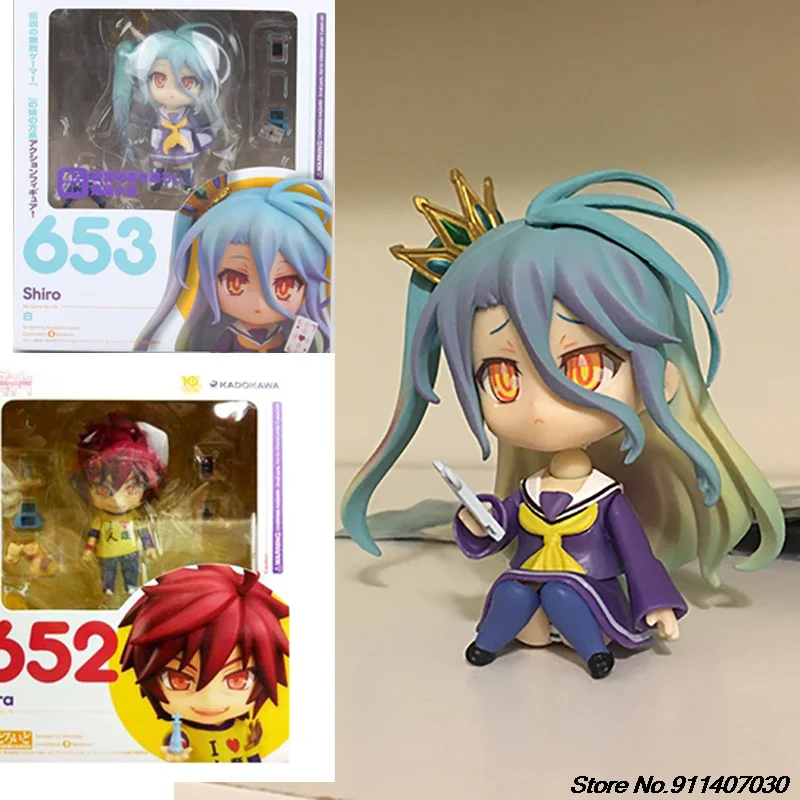 Фигурки героев аниме No Game No Life, Sora 652 Shiro 653, настольные коллекционные модели, игрушки, 10 см, украшение комнаты 
Фигурки героев аниме No Game No Life, Sora 652 Shiro 653, настольные коллекционные модели, игрушки, 10 см, украшение комнаты