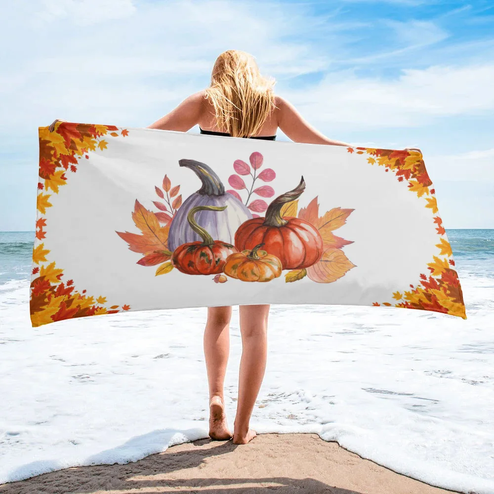 Autumn Sycamore Leaf Pumpkin Beach Towel Outdoor Sports Swimming Bath Towel Quick-Drying Microfiber Beach Towel Printed Towel
Autumn Sycamore Leaf Pumpkin Beach Towel Outdoor Sports Swimming Bath Towel Quick-Drying Microfiber Beach Towel Printed Towel