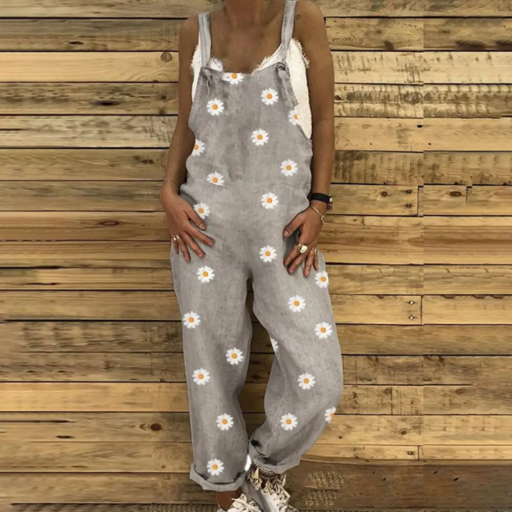 Popular Women Romper High Waist Shoulder Strap Casual Chrysanthemum Print Shoulder Strap Jumpsuit
Popular Women Romper High Waist Shoulder Strap Casual Chrysanthemum Print Shoulder Strap Jumpsuit