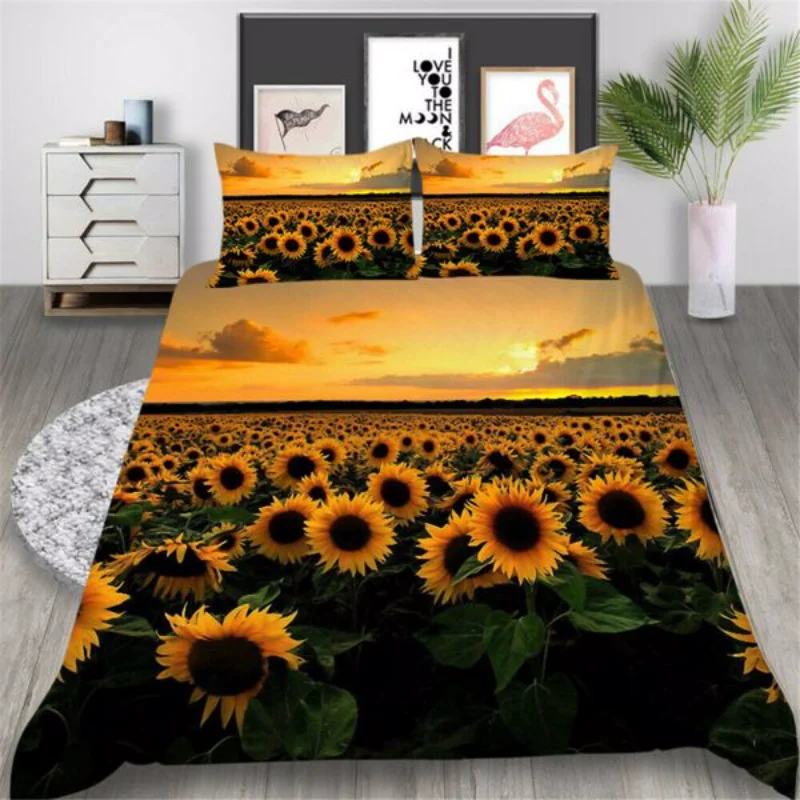 Unflower Printed Bedding Cover Set with Pillowcase Home Textiles Duvet Covers Bedclothes Girl Woman Bedding Suit
Unflower Printed Bedding Cover Set with Pillowcase Home Textiles Duvet Covers Bedclothes Girl Woman Bedding Suit