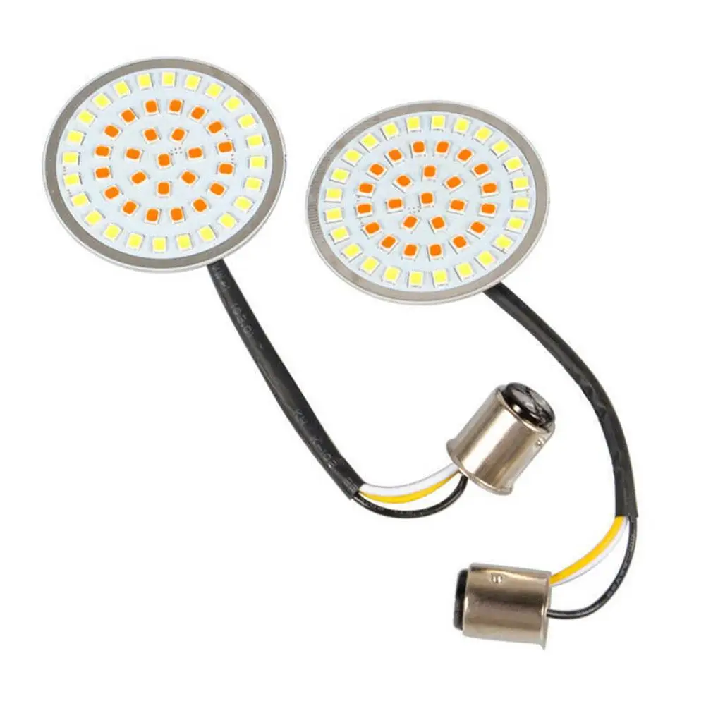 1pair 1157 Turn Signal Inserts LED White Amber Stop Brake Lights Lamp For Harley Sportster Touring Electra Glide CVO Motorcycle
1pair 1157 Turn Signal Inserts LED White Amber Stop Brake Lights Lamp For Harley Sportster Touring Electra Glide CVO Motorcycle