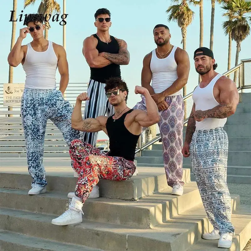 Брюки мужские с принтом, Классические повседневные свободные штаны для спортзала, на шнуровке, дышащие тонкие спортивные тренировочные, для фитнеса, на осень
Брюки мужские с принтом, Классические повседневные свободные штаны для спортзала, на шнуровке, дышащие тонкие спортивные тренировочные, для фитнеса, на осень