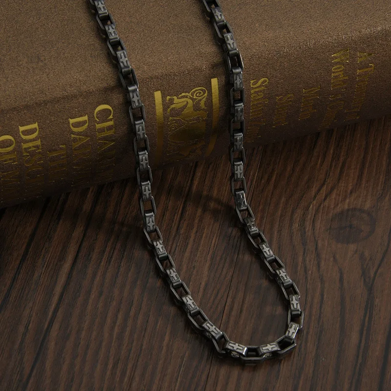 ANENJERY 316L Stainless Steel Retro Cross Punk Thick Chain Trend Hip Hop Party Men Necklace Bracelet Jewelry Gift
ANENJERY 316L Stainless Steel Retro Cross Punk Thick Chain Trend Hip Hop Party Men Necklace Bracelet Jewelry Gift