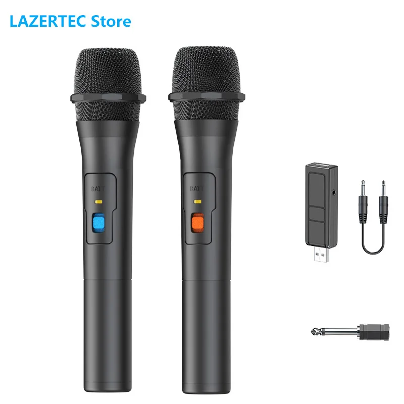

Беспроводная микрофонная система в комплекте, USB-ресивер, ручной микрофон для караоке, Домашняя версия, умный ТВ-динамик, микрофон для пения