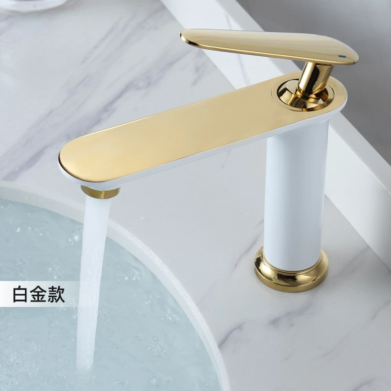 Nordic Copper Bathroom Bathroom Single Hole Hot and Cold Basin Faucet Household Washbasin Drop-in Sink Black Faucet
Nordic Copper Bathroom Bathroom Single Hole Hot and Cold Basin Faucet Household Washbasin Drop-in Sink Black Faucet