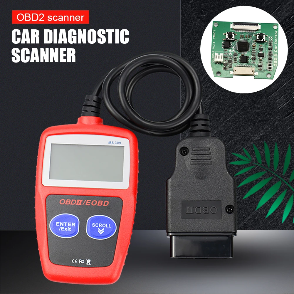 MS309 OBD2 Scanner Car Code Reader CAN BUS 2.4" Display OBD2 Fault Code Reader EOBD OBDII Diagnostic Tool Multi-languages New
MS309 OBD2 Scanner Car Code Reader CAN BUS 2.4" Display OBD2 Fault Code Reader EOBD OBDII Diagnostic Tool Multi-languages New