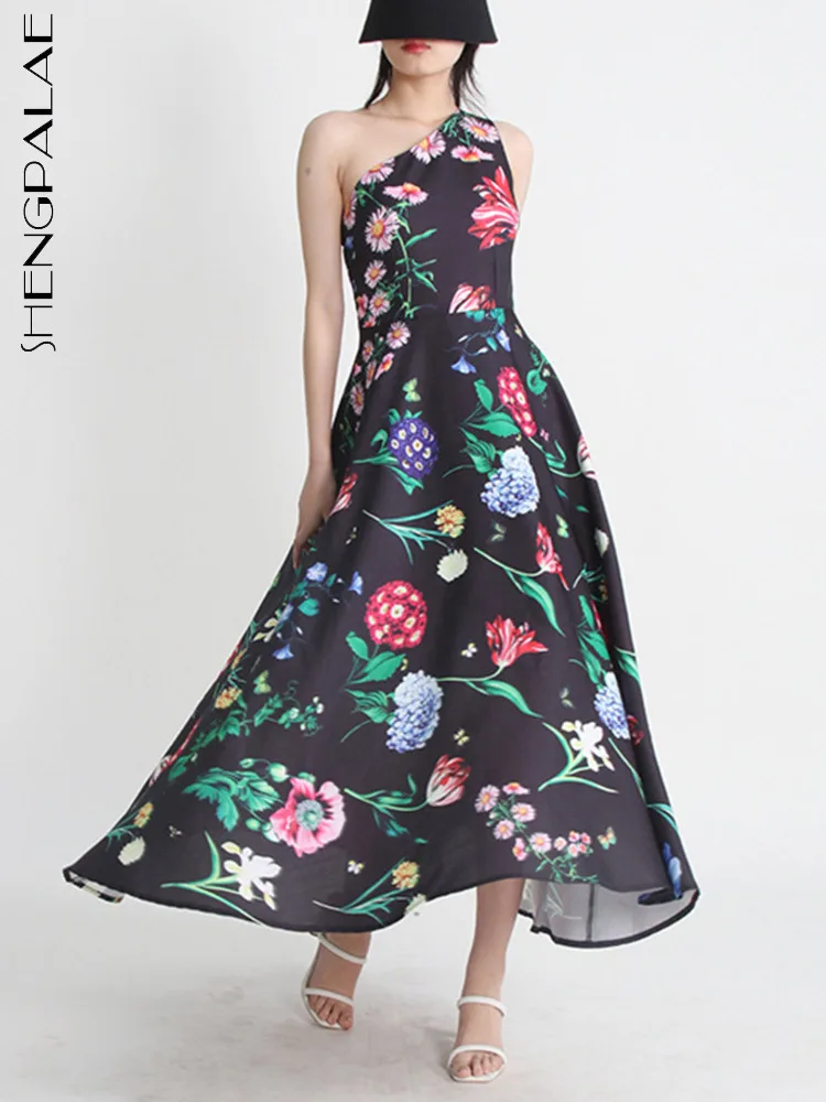 SHENGPALAE Vintage Elegant Dress 2023 Summer Oblique Neck Sleeveless High Waist Long A-line Print Vestido Women's Y2k Clothing
SHENGPALAE Vintage Elegant Dress 2023 Summer Oblique Neck Sleeveless High Waist Long A-line Print Vestido Women's Y2k Clothing
