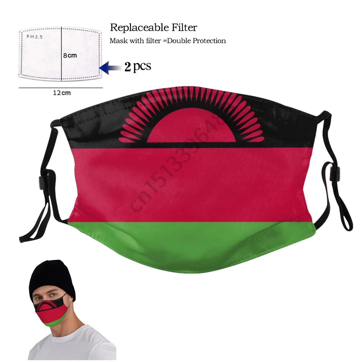 Malawi Country Flag Face Mask With 2PCS Filter Adult Men Women Anti Dust Protection Cover Respirator Reusable Mouth Muffle
Malawi Country Flag Face Mask With 2PCS Filter Adult Men Women Anti Dust Protection Cover Respirator Reusable Mouth Muffle