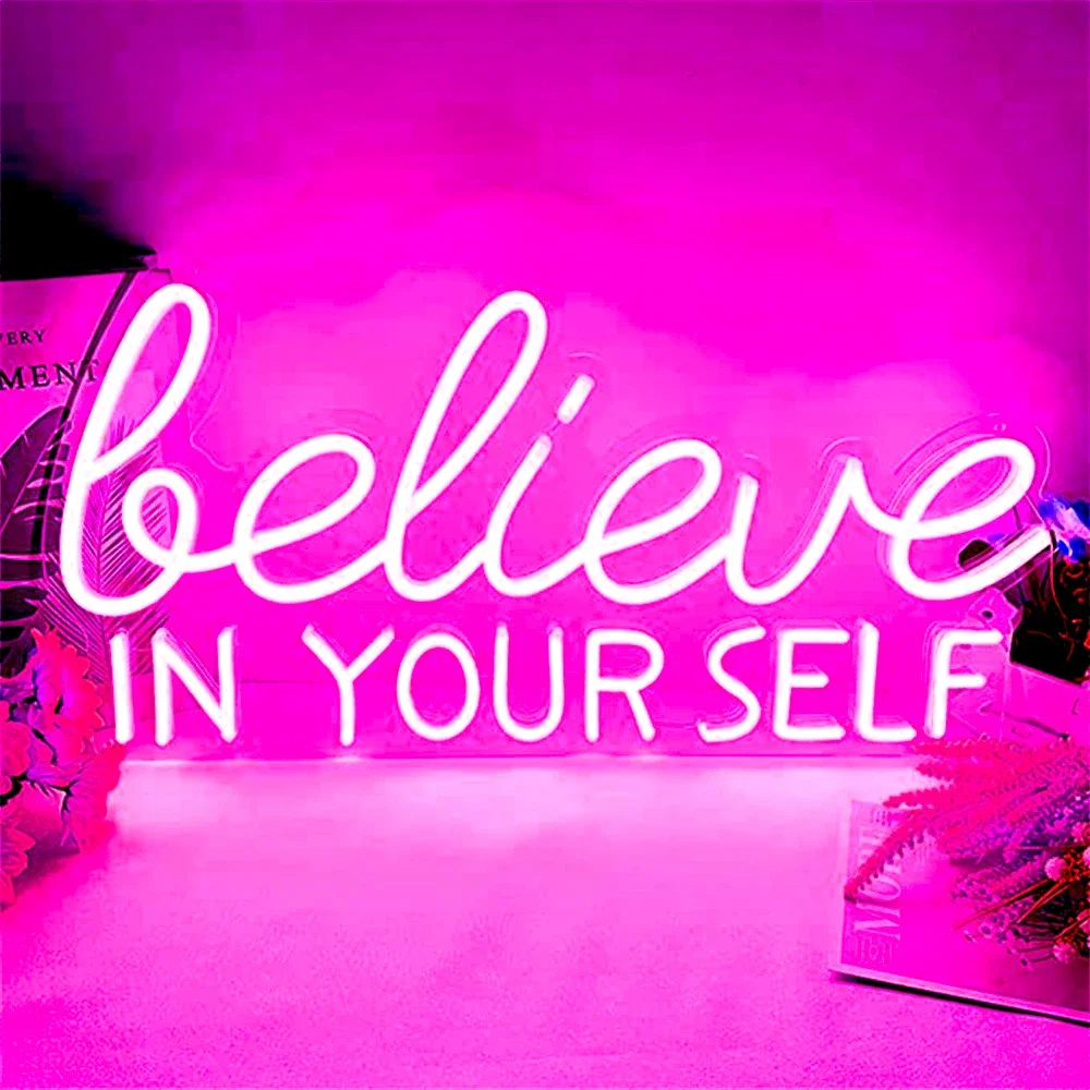 Неоновый знак "Верьте себе", ineonlife 
Неоновый знак "Верьте себе", ineonlife