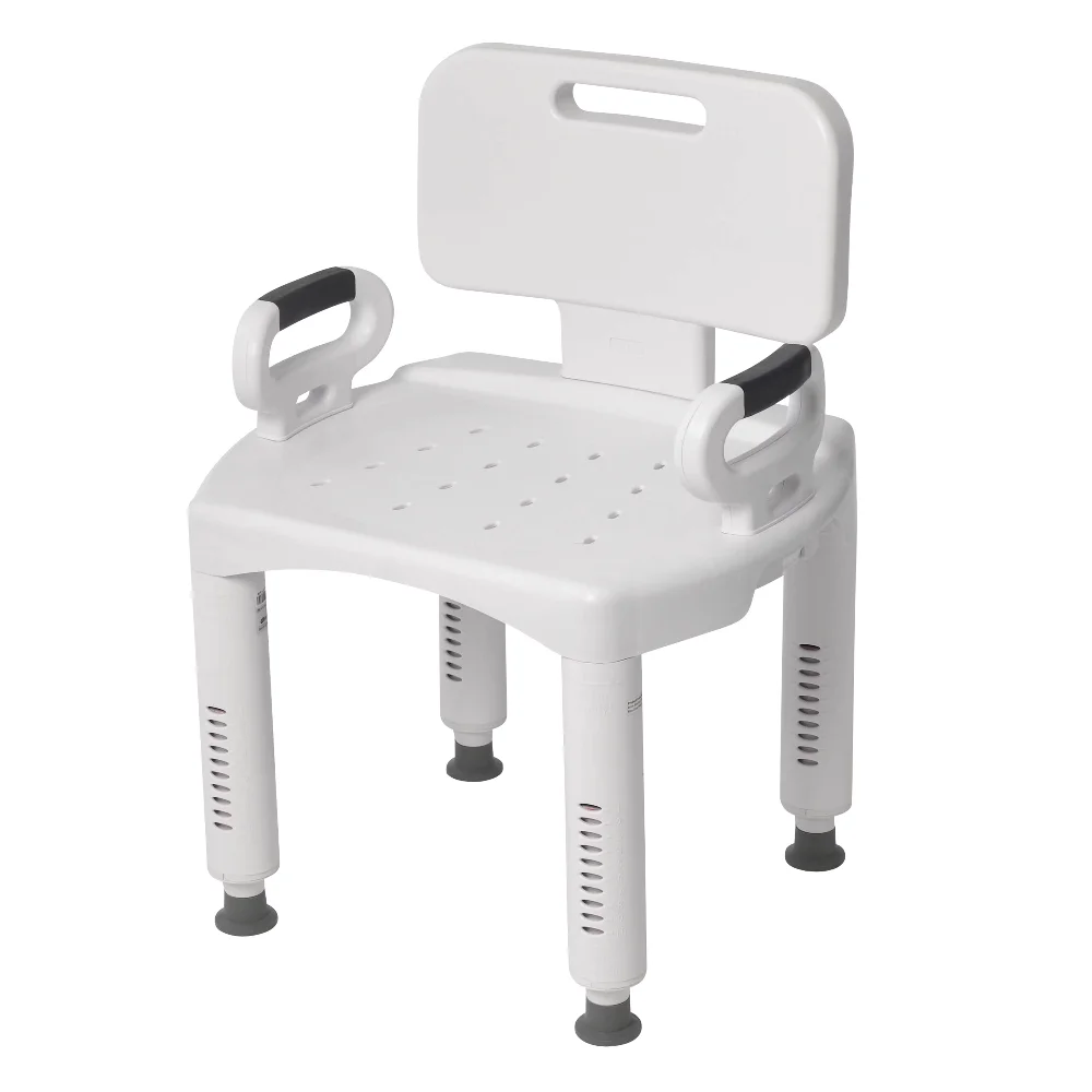 

Drive Medical Premium Series Shower Chair with Back and Arms shower stool chair step stool bathroom furniture