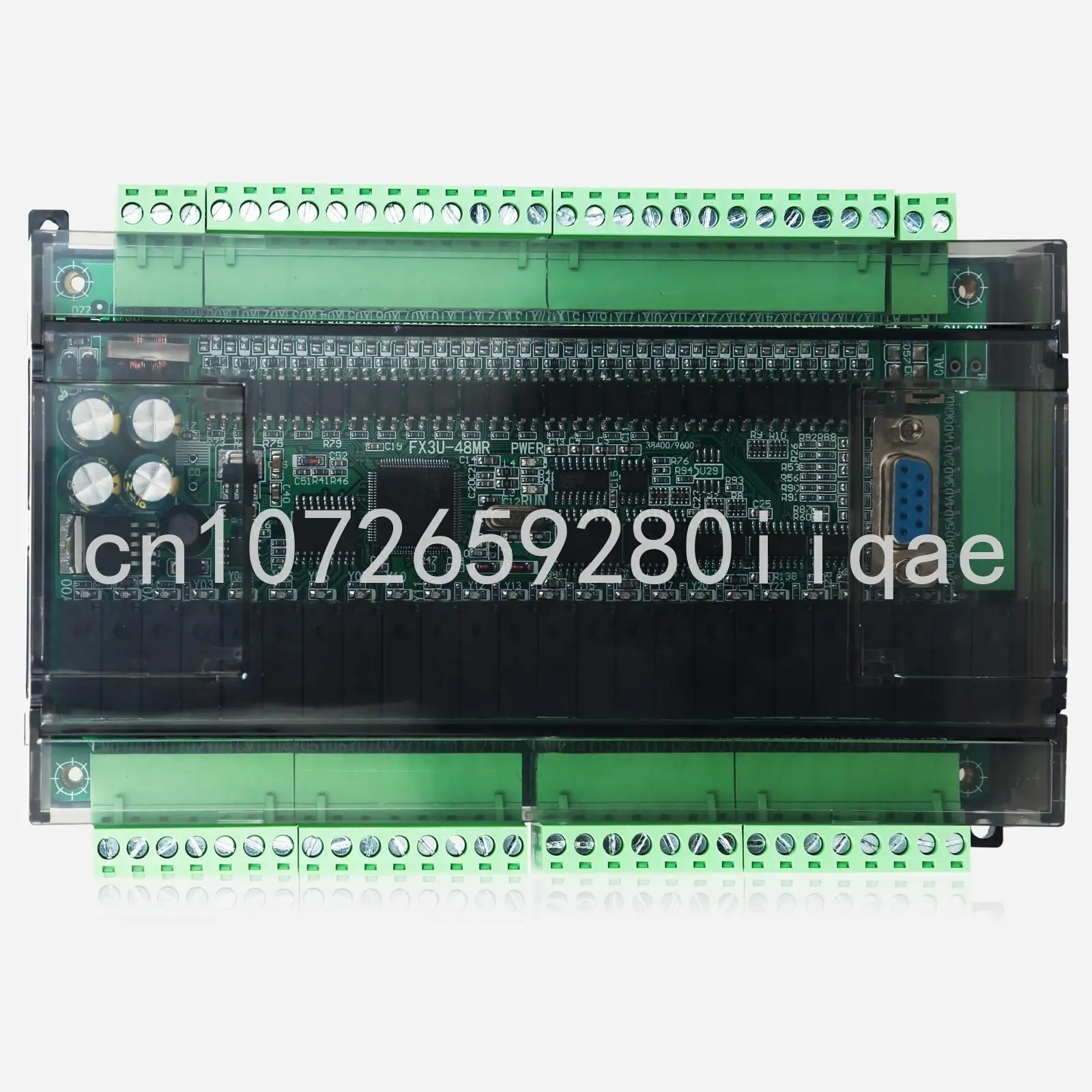 High speed PLC industrial control board FX3U-48MR/40MR 24 Input 24 Relay output with shell RTC RS232 RS485 CAN communication
High speed PLC industrial control board FX3U-48MR/40MR 24 Input 24 Relay output with shell RTC RS232 RS485 CAN communication
