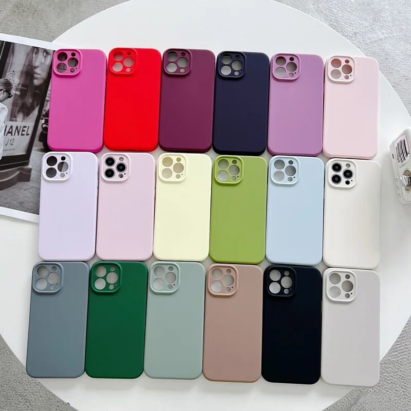 Luxury Liquid Silicone Phone Case For iPhone 12 13 14 Pro Max 14Plus Fashion Candy Solid Color Soft Shell TPU Protective Cover
Luxury Liquid Silicone Phone Case For iPhone 12 13 14 Pro Max 14Plus Fashion Candy Solid Color Soft Shell TPU Protective Cover