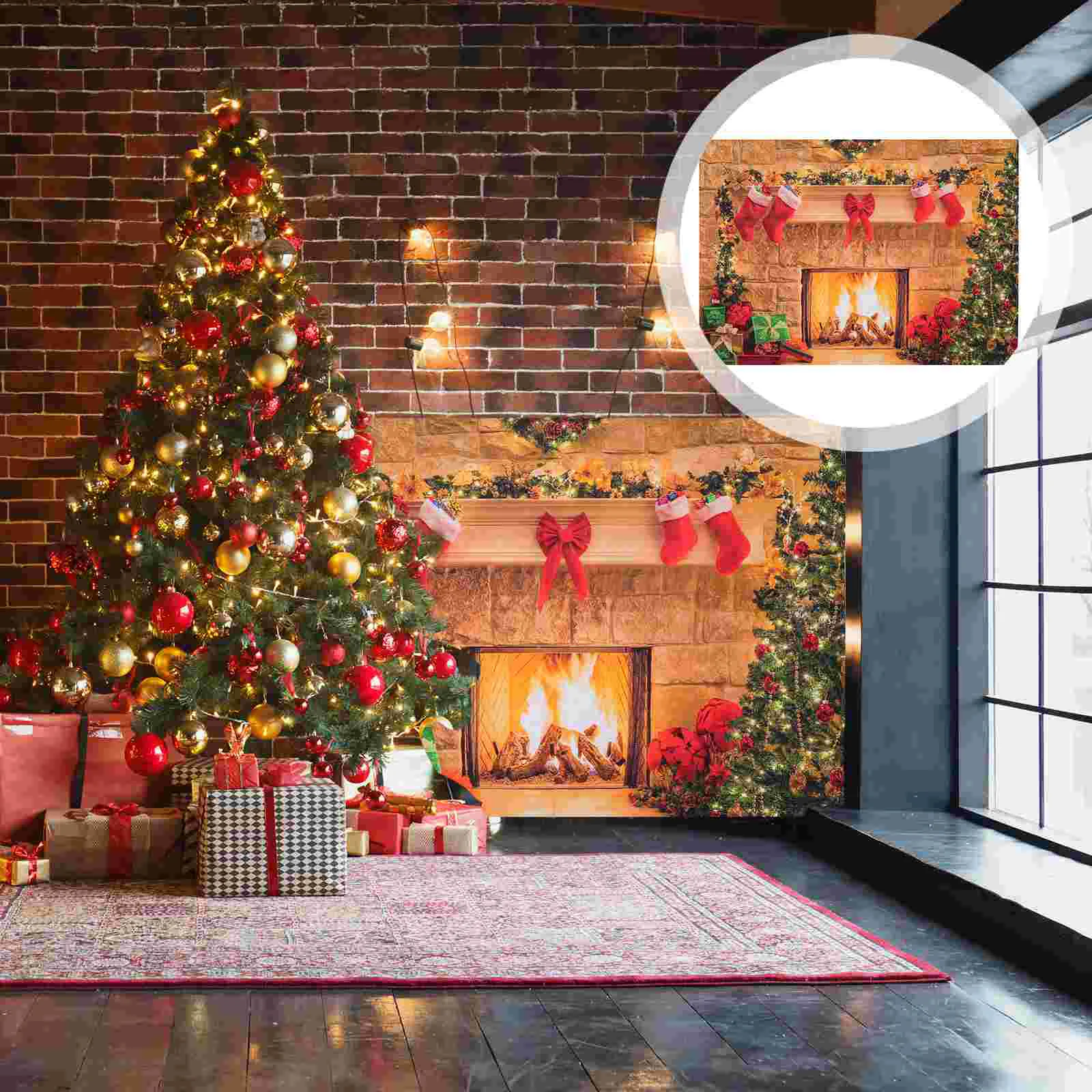 Backdrop Background Wall Christmas Xmas Fireplace Photo Decor Tapestry Chirstmas Photography Hanging Blanket Cloth Tablecloth
Backdrop Background Wall Christmas Xmas Fireplace Photo Decor Tapestry Chirstmas Photography Hanging Blanket Cloth Tablecloth