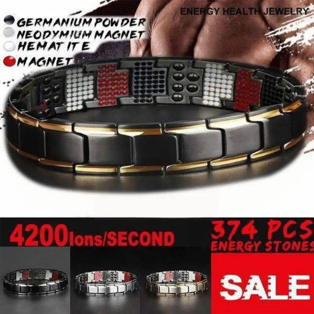 Fashion Men Bracelets Strength Therapy Bracelet Gifts Jewelry Male Adjustable Energy Charm Biomagnetic Brac A1j1
Fashion Men Bracelets Strength Therapy Bracelet Gifts Jewelry Male Adjustable Energy Charm Biomagnetic Brac A1j1