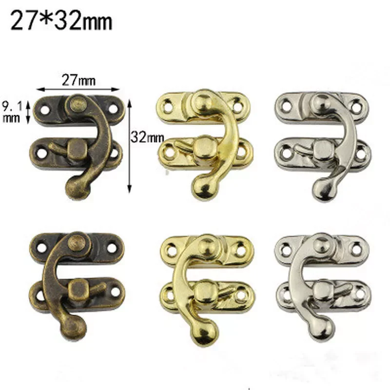 Small Antique Metal Lock Decorative Hasps Hook Gift Wooden Jewelry Box Padlock With Screws For Furniture Hardware
Small Antique Metal Lock Decorative Hasps Hook Gift Wooden Jewelry Box Padlock With Screws For Furniture Hardware