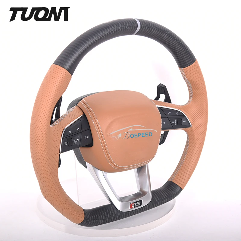 For Audi Q1 Q2 Q3 Q5 Q7 Q8 OEM Accept Carbon Fiber Orange Perforated Leather Steering Wheel
For Audi Q1 Q2 Q3 Q5 Q7 Q8 OEM Accept Carbon Fiber Orange Perforated Leather Steering Wheel