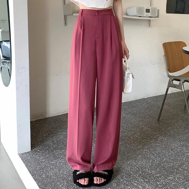 Heard Future Spring Summer Solid Color Mopping Pants High Waist Women's Korean Version Straight Thin Section Wide Leg Trousers
Heard Future Spring Summer Solid Color Mopping Pants High Waist Women's Korean Version Straight Thin Section Wide Leg Trousers