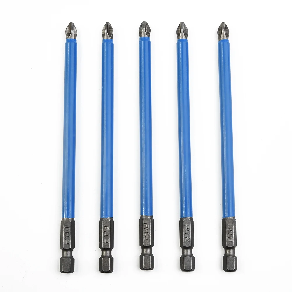 5 PCS Anti-slip Hex Shank Electric Screwdriver Bits Set PH2 Extra Long 127mm Magnetic Non-Slip Screwdriver Bit Set 1/4 Hex Shank
5 PCS Anti-slip Hex Shank Electric Screwdriver Bits Set PH2 Extra Long 127mm Magnetic Non-Slip Screwdriver Bit Set 1/4 Hex Shank
