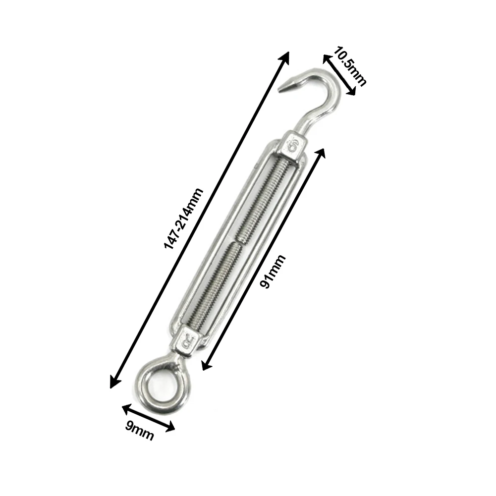 M6 Screw Buckle M6 Turn Buckle Eye Wire Tensioner Practical Replacement Set Spare Parts Tension Hook Brand New
M6 Screw Buckle M6 Turn Buckle Eye Wire Tensioner Practical Replacement Set Spare Parts Tension Hook Brand New