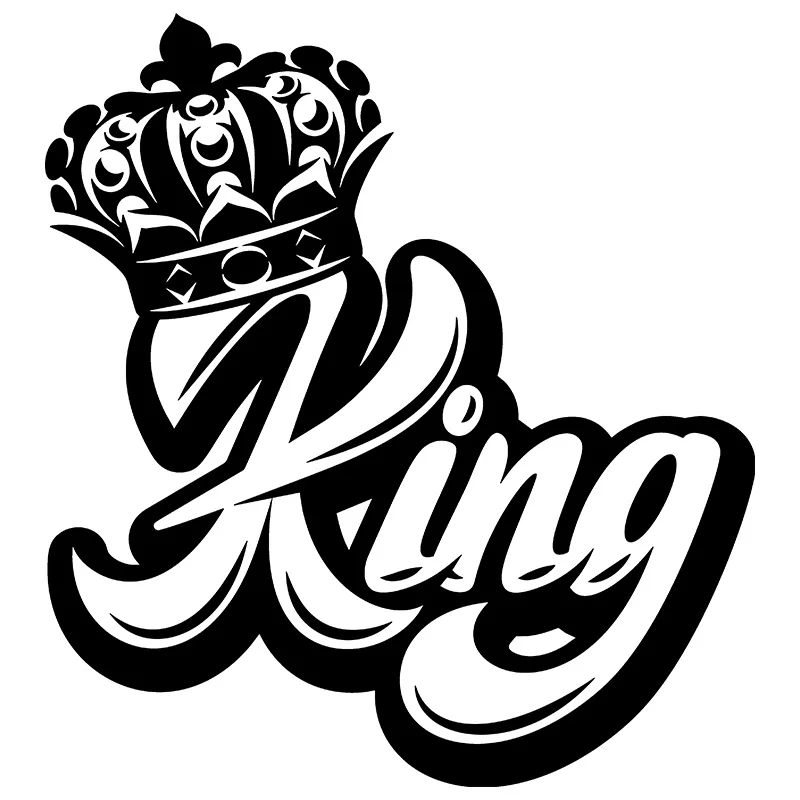 15 cm King With Crown Funny Vinyl Motorcycle Car Stickers Decal Anime Cute Car Accessories Decoration Pegatinas Para Coche Y52 
15 cm King With Crown Funny Vinyl Motorcycle Car Stickers Decal Anime Cute Car Accessories Decoration Pegatinas Para Coche Y52