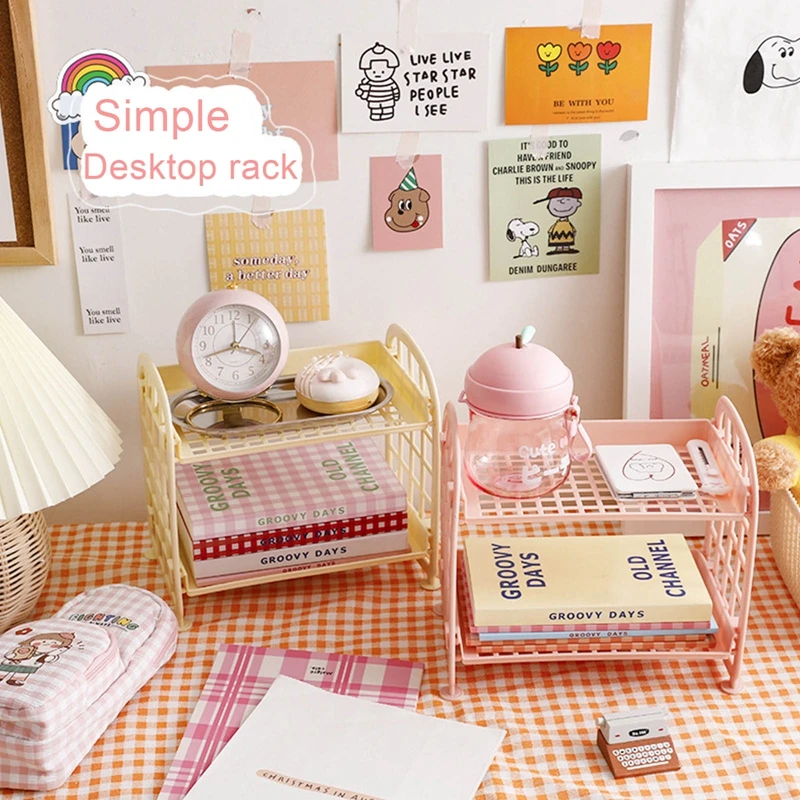 Macaron Double Layers Foldable Desk Organizer Desktop Storage Rack Student Dormitory Hollow Shelf Skin Care Storage Shelf
Macaron Double Layers Foldable Desk Organizer Desktop Storage Rack Student Dormitory Hollow Shelf Skin Care Storage Shelf