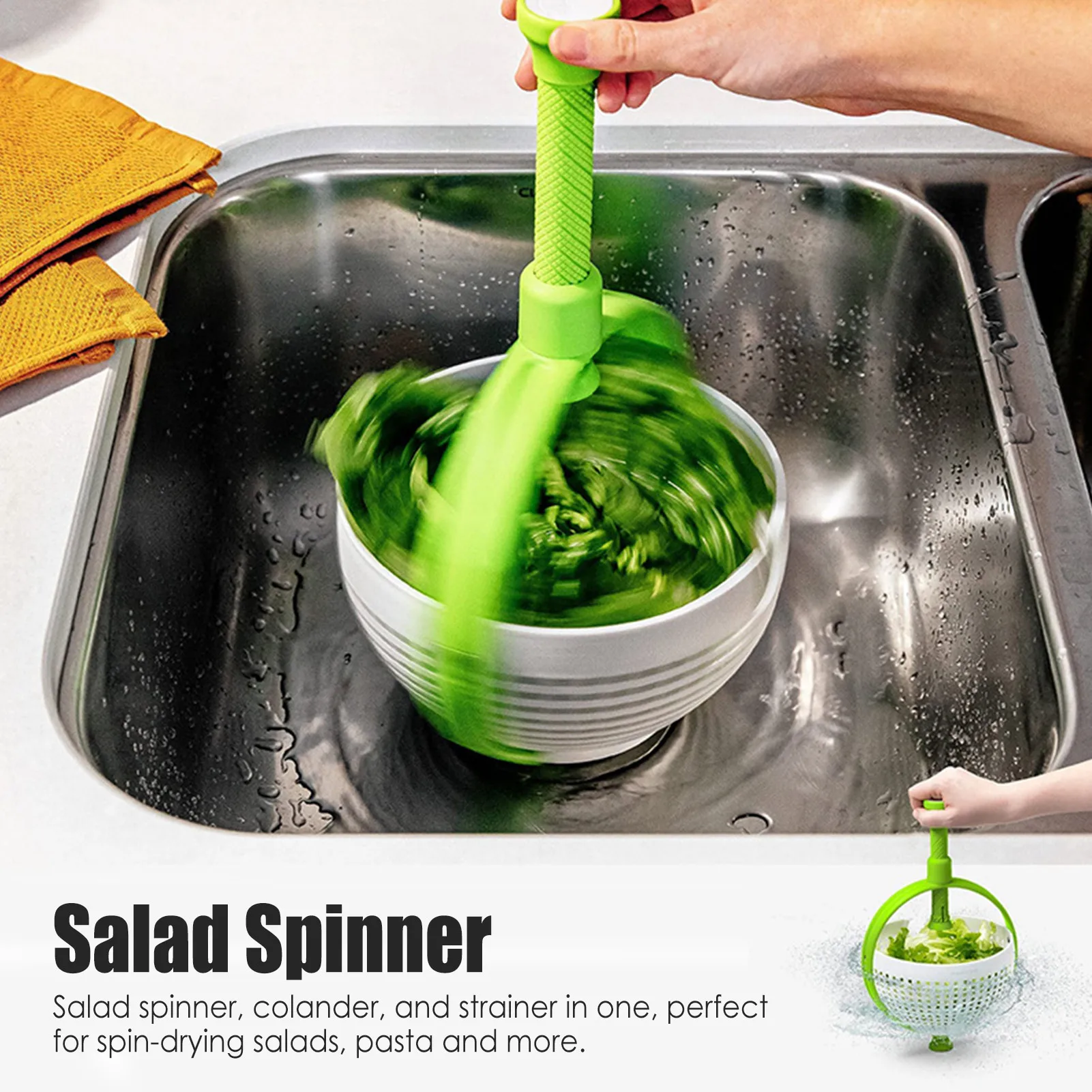 Vegetable and Fruit Drain Basket Dehydrator Multifunctional Household Dryer Basket Shake Drying Kitchen Tool Salad Spinner
Vegetable and Fruit Drain Basket Dehydrator Multifunctional Household Dryer Basket Shake Drying Kitchen Tool Salad Spinner