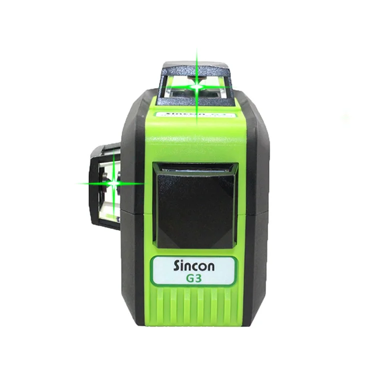 Support Customized SINCON G3 Dustproof Waterproof 3D Self-leveling 360 Green Cross Line Laser Level
Support Customized SINCON G3 Dustproof Waterproof 3D Self-leveling 360 Green Cross Line Laser Level