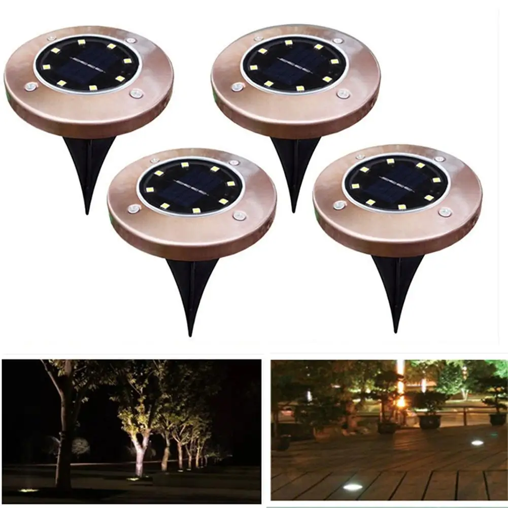1/4 PCs Solar Garden Lights 8 LED Solar Ground Light Waterproof Lamp Underground Sensing Landscape Lamp for Lawn Pathway
1/4 PCs Solar Garden Lights 8 LED Solar Ground Light Waterproof Lamp Underground Sensing Landscape Lamp for Lawn Pathway