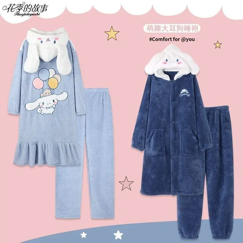 Sanrioed Cinnamoroll мультфильм кавайная Пара моделей кораллового флиса Толстая ночная рубашка набор супер милый высокой лицевой ценности теплая до...
Sanrioed Cinnamoroll мультфильм кавайная Пара моделей кораллового флиса Толстая ночная рубашка набор супер милый высокой лицевой ценности теплая до...
