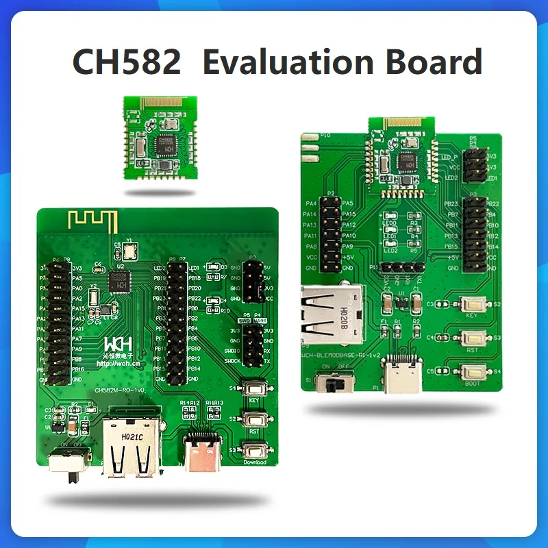 CH582 Evaluation Board BLE Bluetooth 5.3 RISC-V MCU, CH582M-EVT System development board
CH582 Evaluation Board BLE Bluetooth 5.3 RISC-V MCU, CH582M-EVT System development board