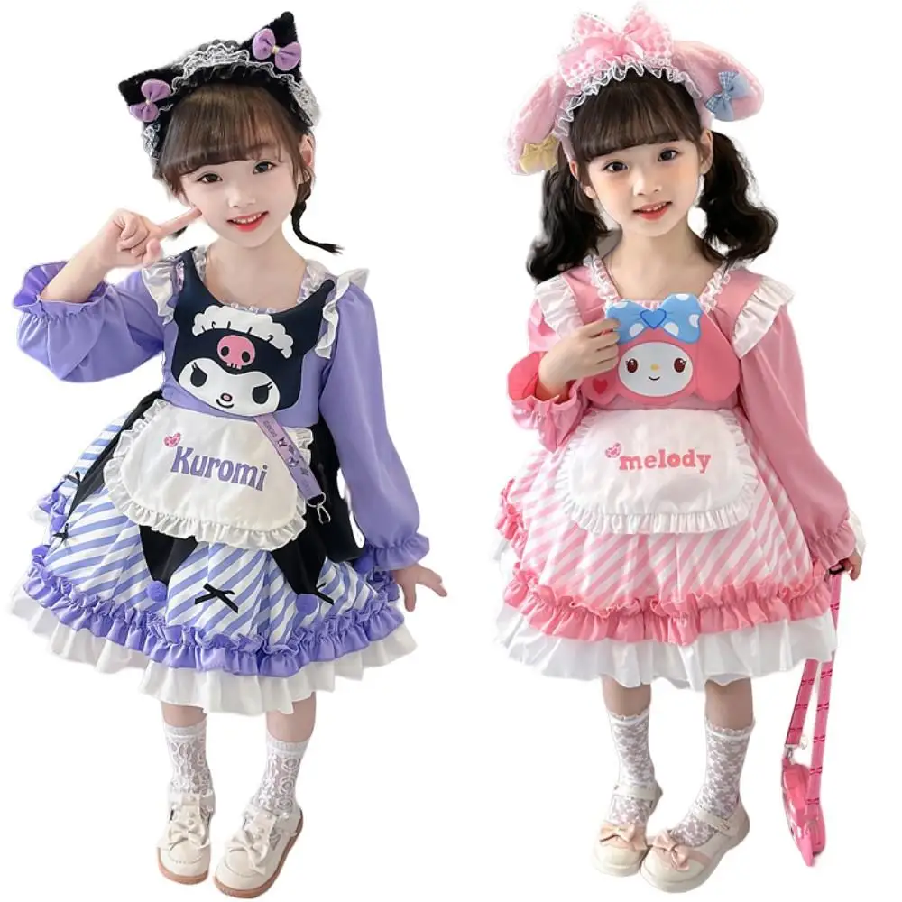 Платье принцессы Sanrios аниме Kawaii My Melody Kuromi Girls Lolita демисезонная Милая Красивая юбка с длинными рукавами для косплея
Платье принцессы Sanrios аниме Kawaii My Melody Kuromi Girls Lolita демисезонная Милая Красивая юбка с длинными рукавами для косплея