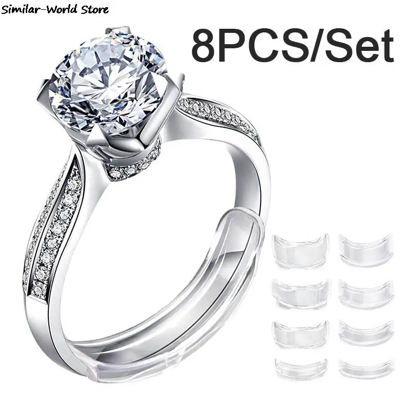 8 Sizes Silicone Invisible Clear Ring Size Adjuster Resizer Loose Rings Reducer Ring Sizer Fit Any Rings Jewelry Tools
8 Sizes Silicone Invisible Clear Ring Size Adjuster Resizer Loose Rings Reducer Ring Sizer Fit Any Rings Jewelry Tools