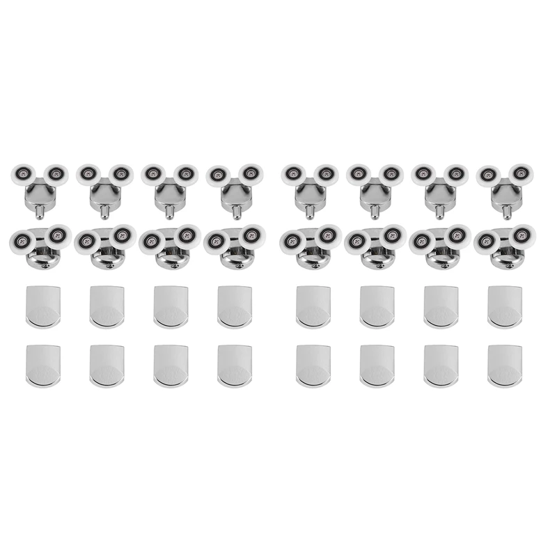 16Pcs Shower Door Rollers Runner 23Mm Zinc Alloy Double-Wheels Replacement Sliding Shower Door Roller Bearing Wheel
16Pcs Shower Door Rollers Runner 23Mm Zinc Alloy Double-Wheels Replacement Sliding Shower Door Roller Bearing Wheel